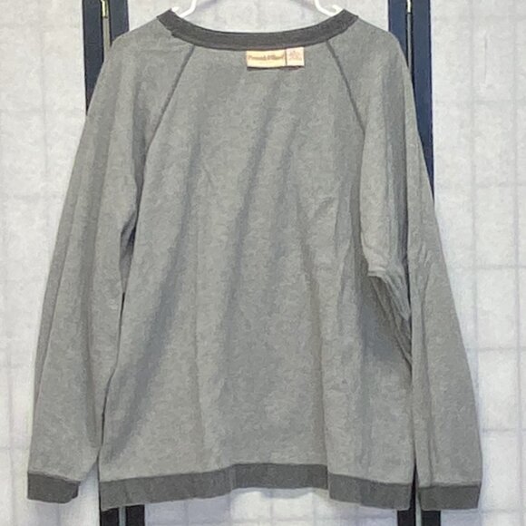 Preswick & Moore Sport Raglan Sleeve Rib Knit Crew Neck Tee Gray XL Athletic Top - Picture 6 of 12